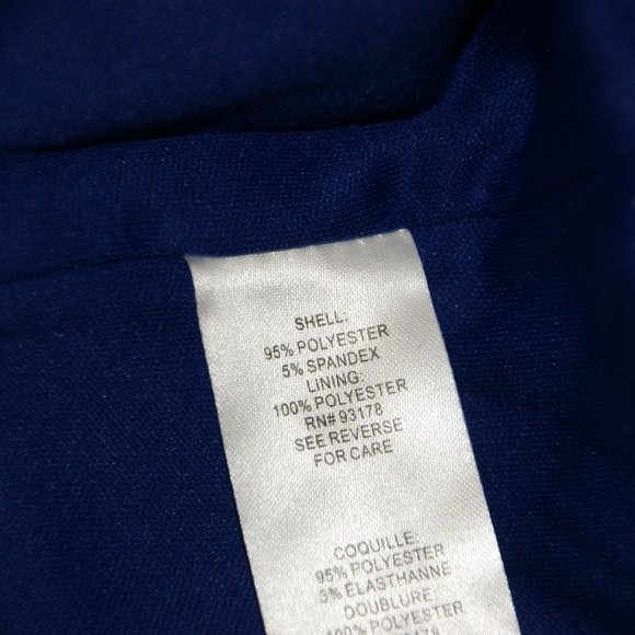 TAHARI Cobalt V-Neck Ruffle Sleeve Jumpsuit 8 NEW - Picture 6 of 10